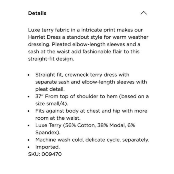 Lilly Pulitzer Harriet Mandevilla Baby Paradise Petals Terry Dress Womens Size M - Picture 9 of 16